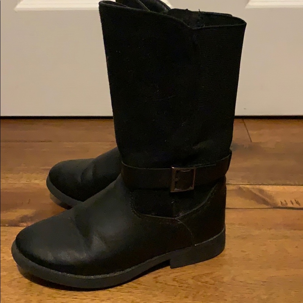 Tall black boots